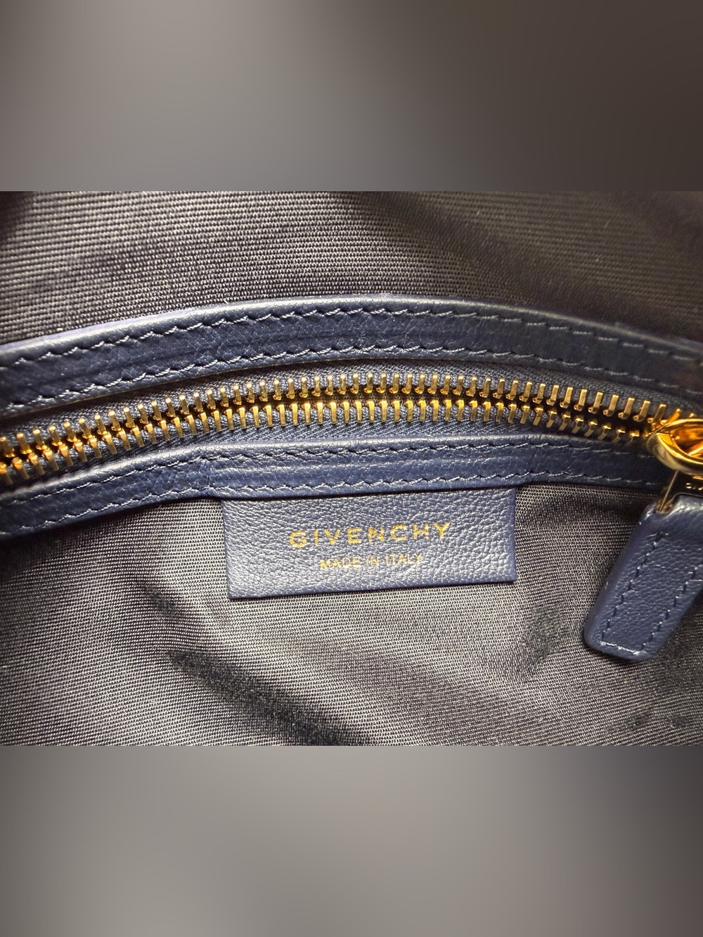 GIVENCHY Sugar Goatskin Mini Pandora Crossbody Bag Handbag, Navy Blue - Picture 9 of 12